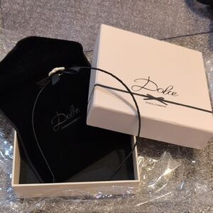 Dolce & Gabbana Black Flower And Bow Headband